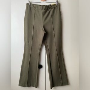 MICHAEL Michael Kors Pull-on flare dress pants with good button detail